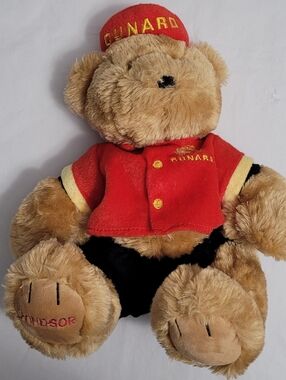 Cunard Cruise Line 2019 Windsor the Bellboy Teddy Bear Plush 12"